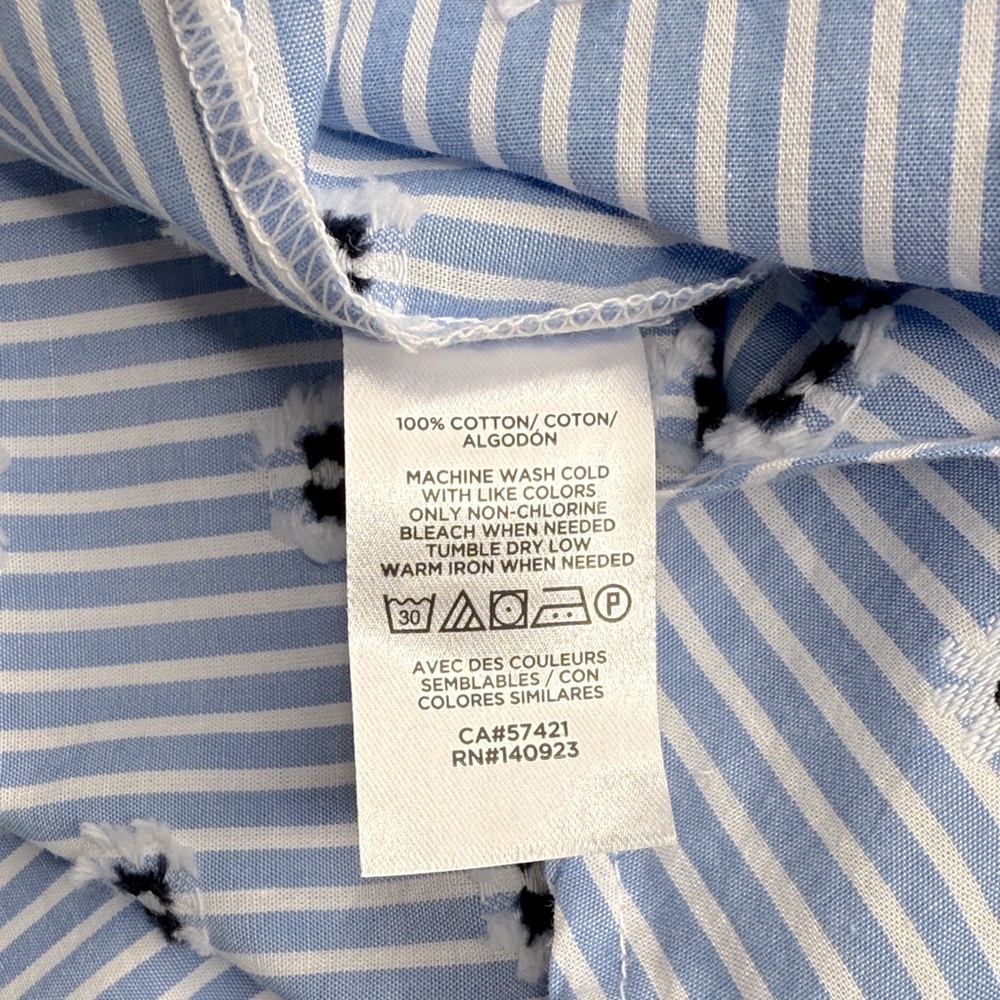 LOFT Clip Dot Daisy Ruffle Top - Picture 9 of 9